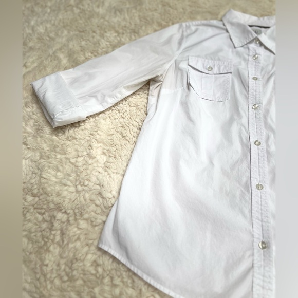 Izod White Button Down Shirt Classic Style - Picture 4 of 10